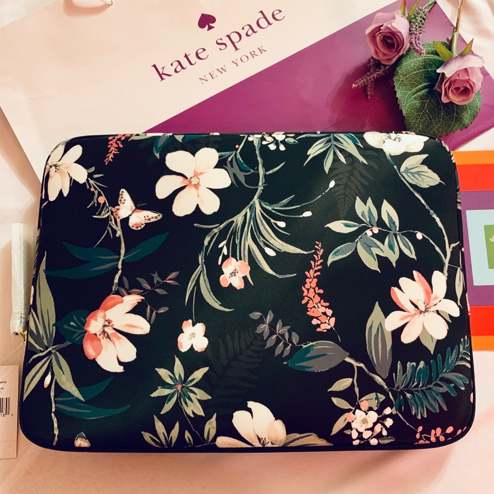 Kate Spade Wilson Botanical Laptop Sleeve (NWT) - Picture 2 of 5